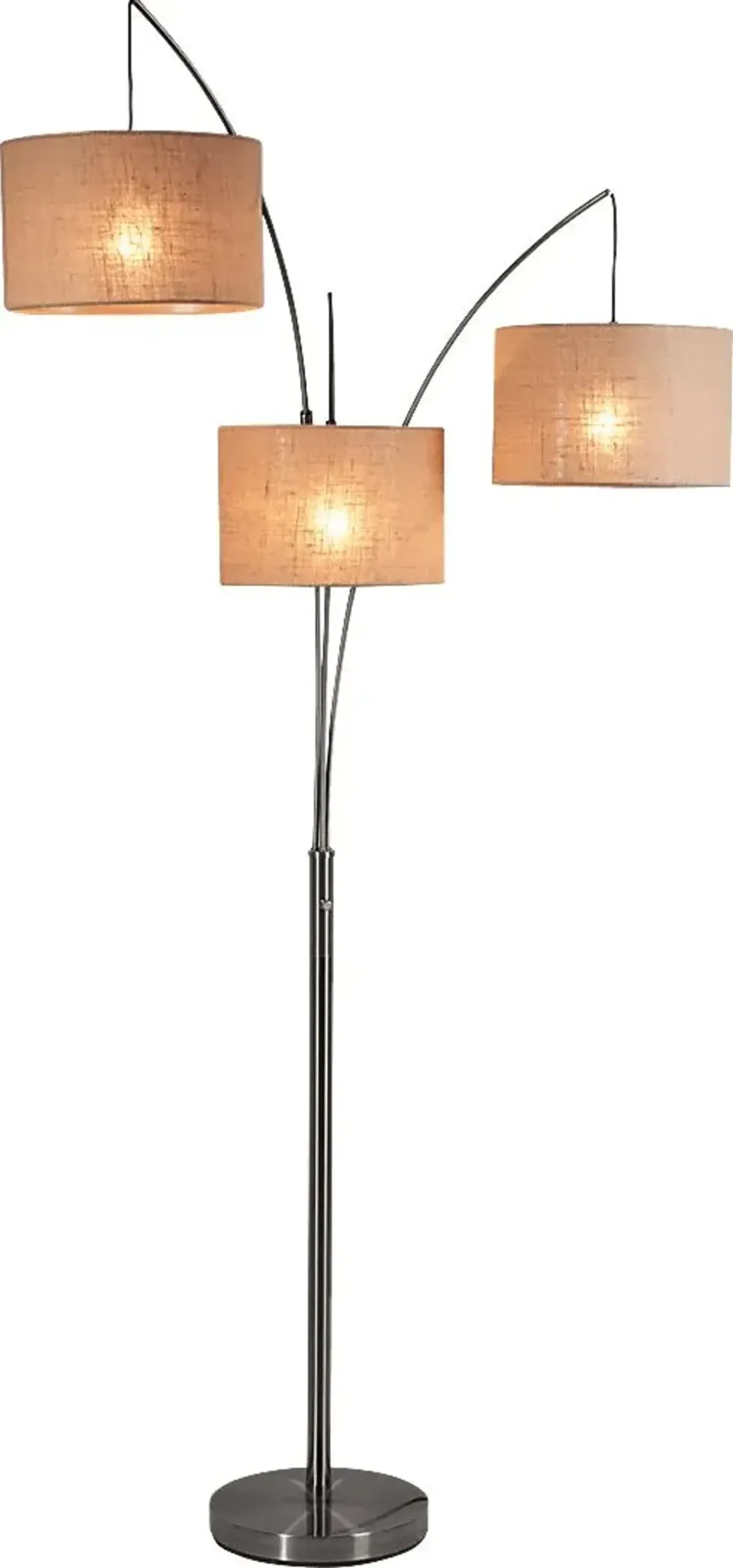 Trinity Place Pewter Arc Lamp