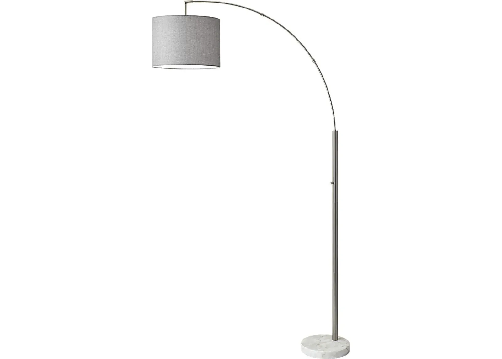 Bowery Town Silver Arc Floor Lamp