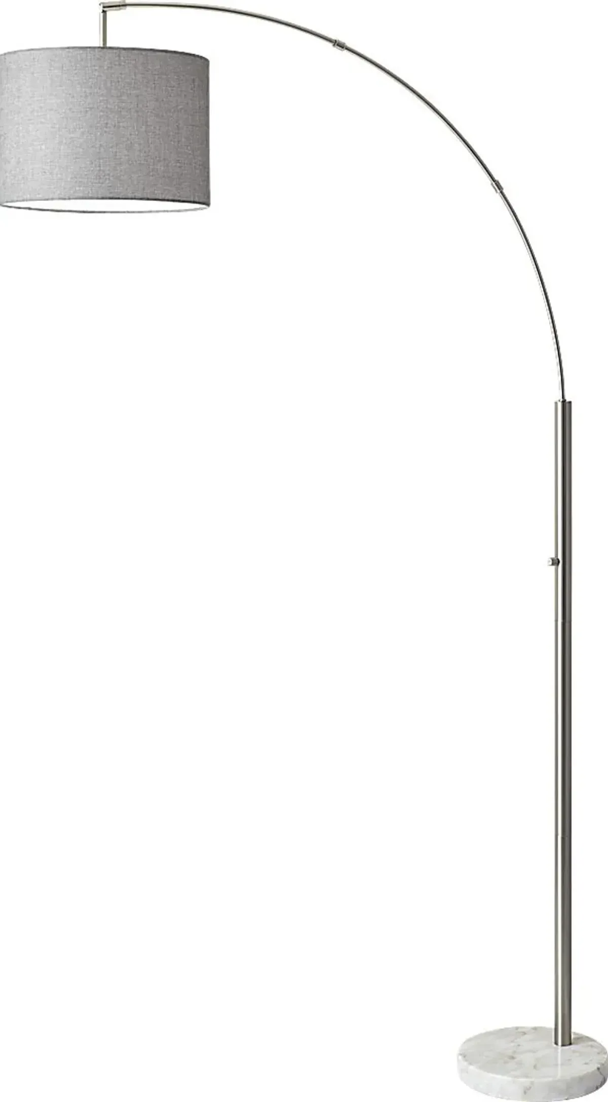 Bowery Town Silver Arc Floor Lamp