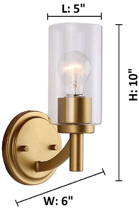 Lawton Street Gold Sconce