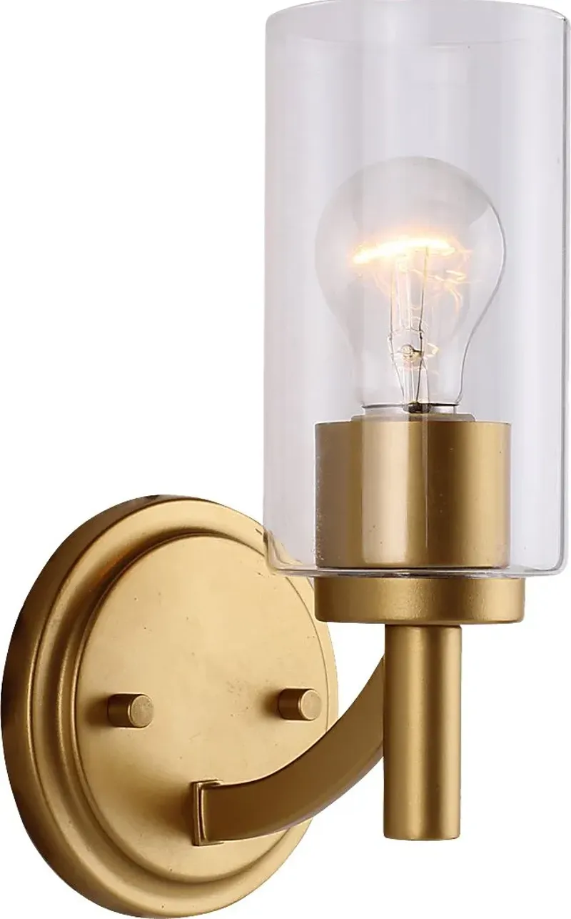 Lawton Street Gold Sconce