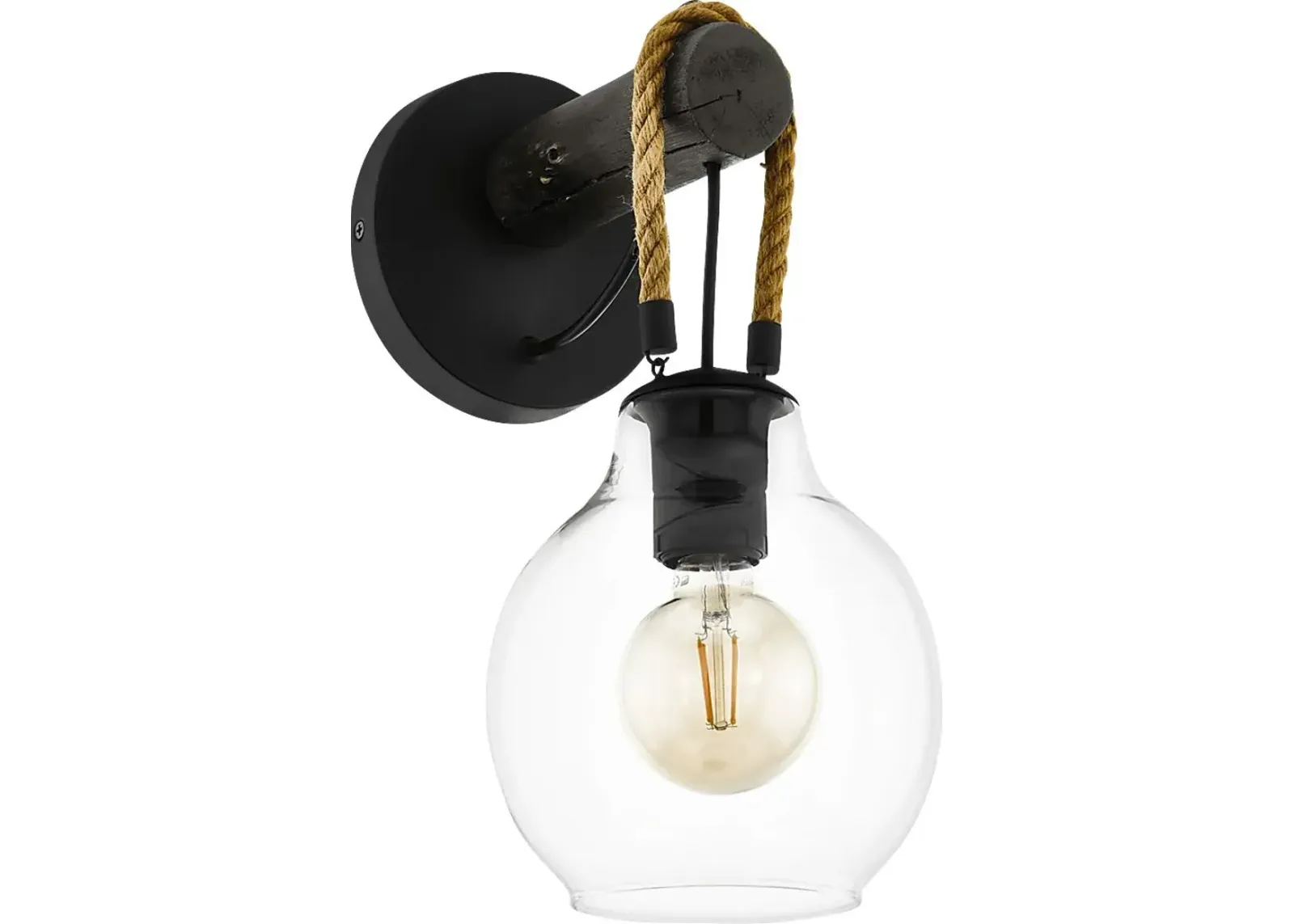 Ogden Trail Black Sconce