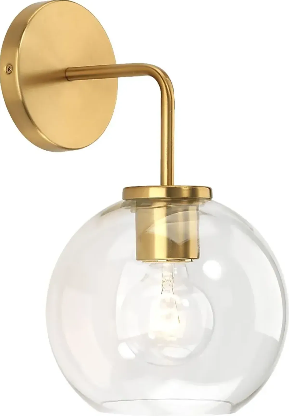 Rea Loop Brass Sconce