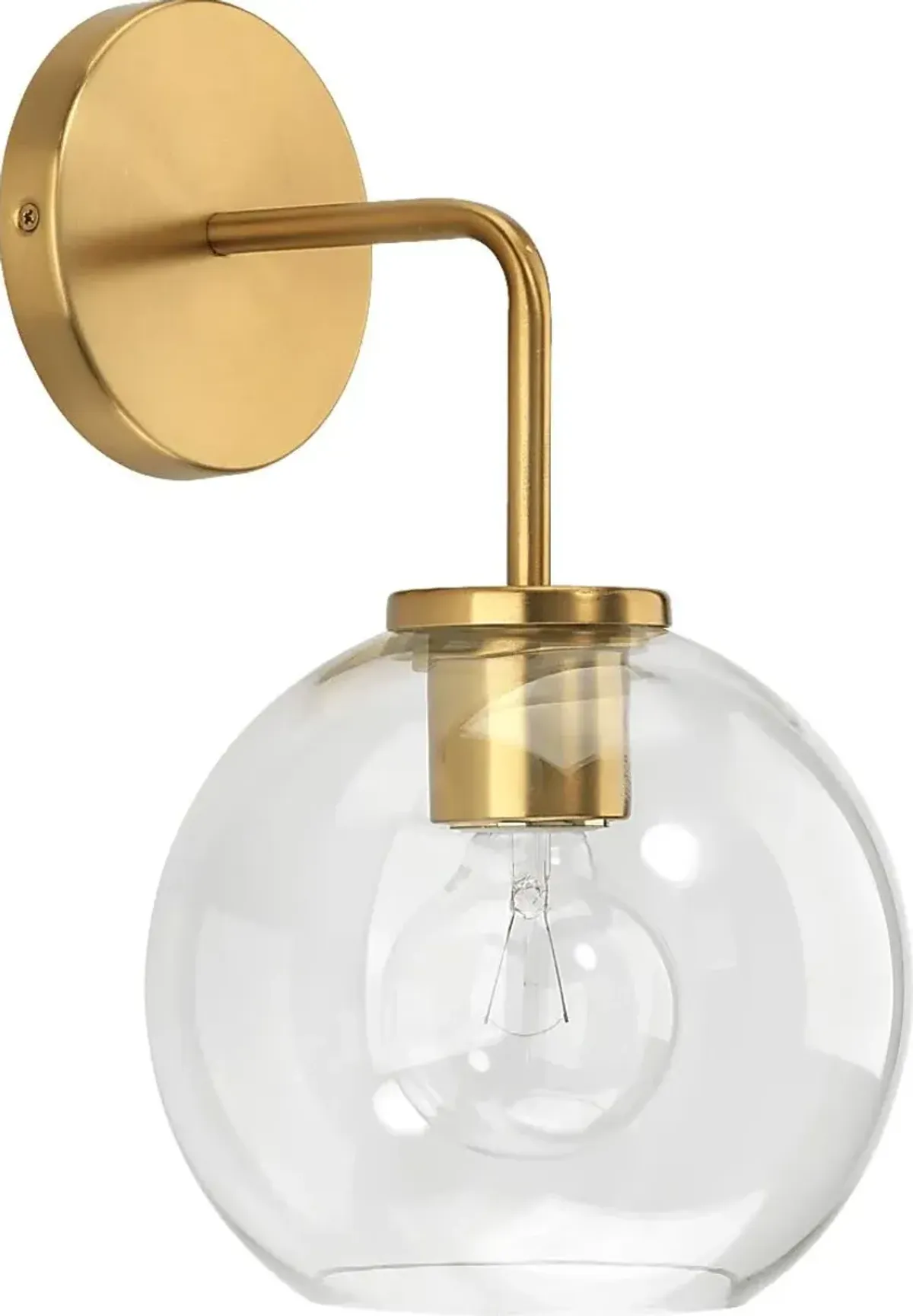 Rea Loop Brass Sconce