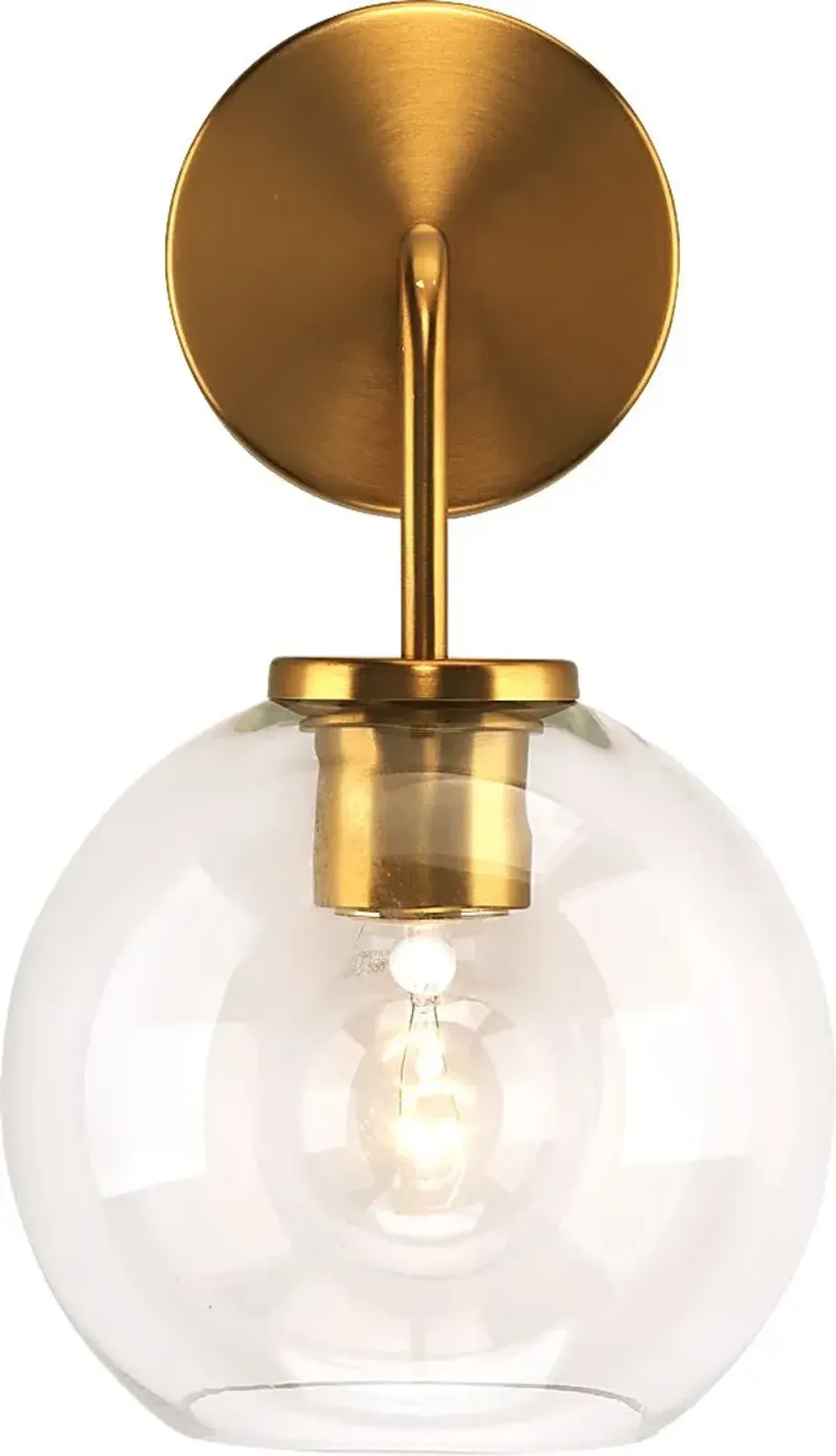 Rea Loop Brass Sconce