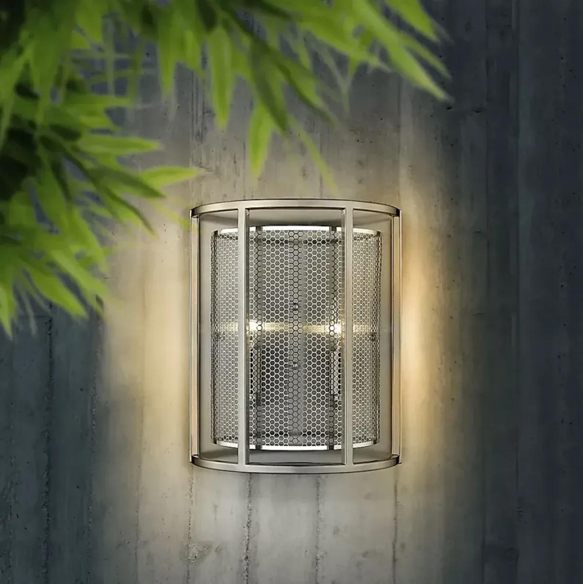 Broadstar Nickel Sconce