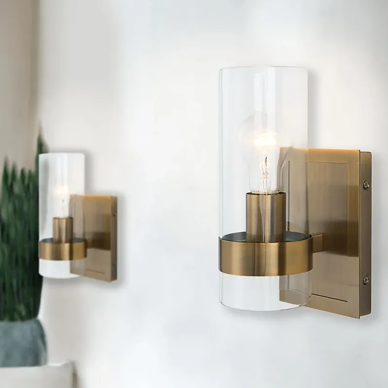 Serenity Reef Brass Sconce