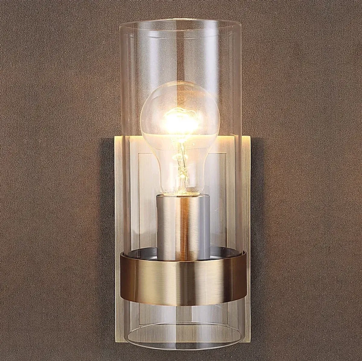 Serenity Reef Brass Sconce