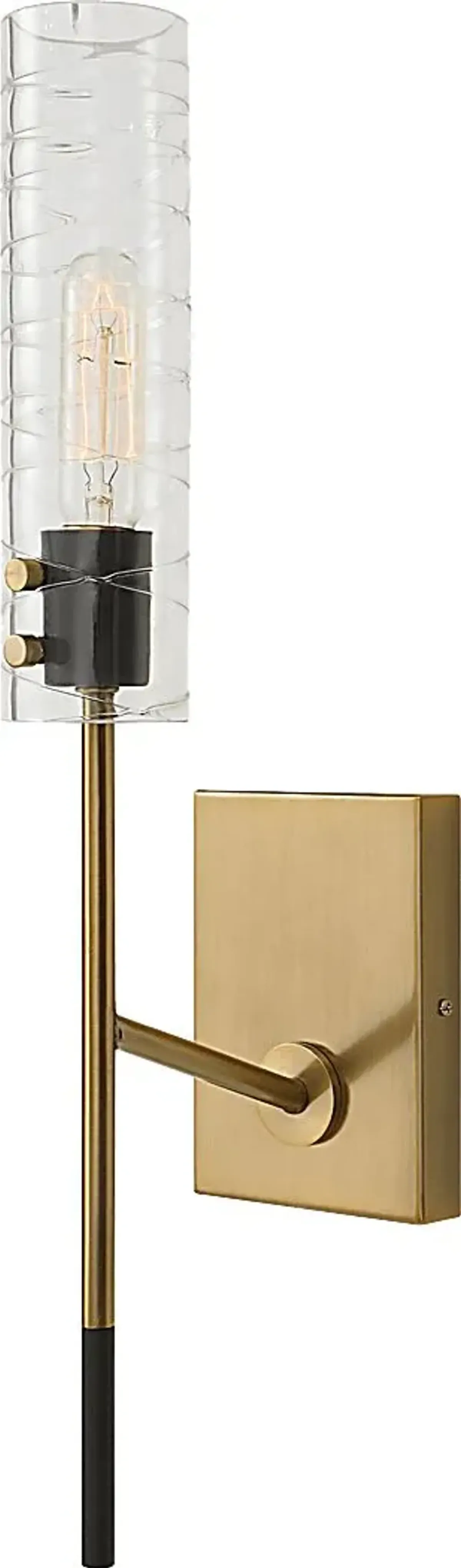 Jaxon Oaks Brass Sconce