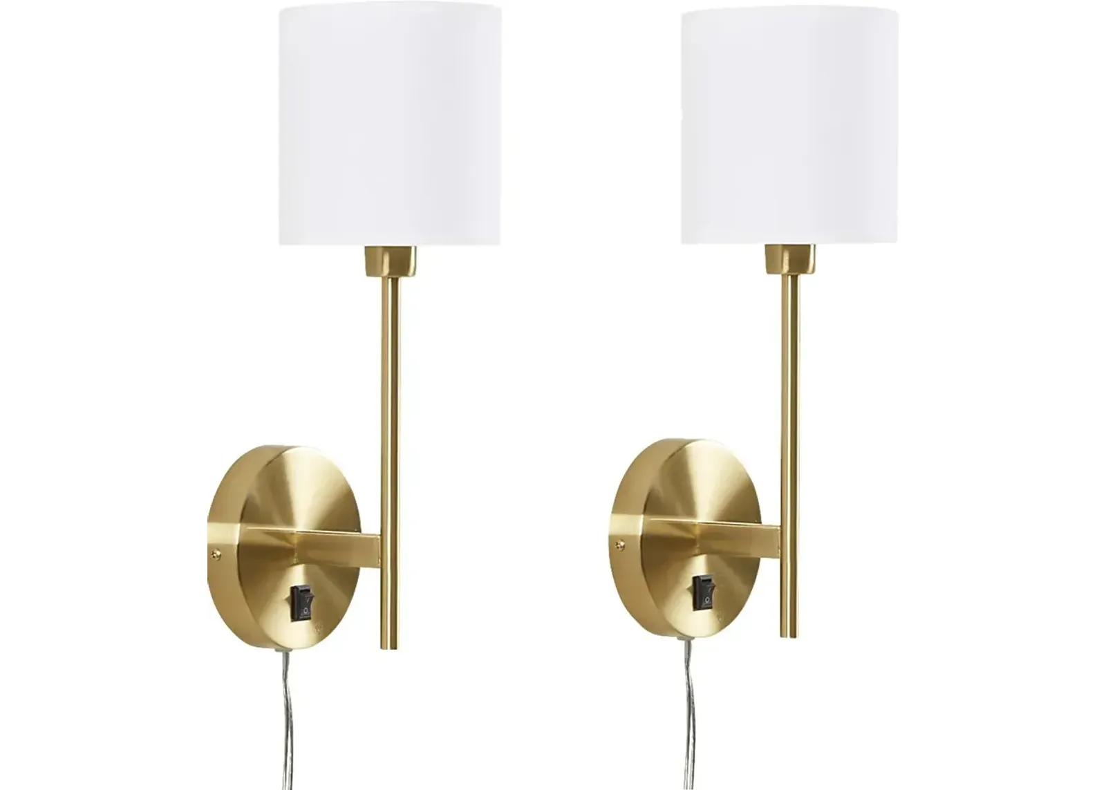 Duval View Gold Sconce, Set of 2