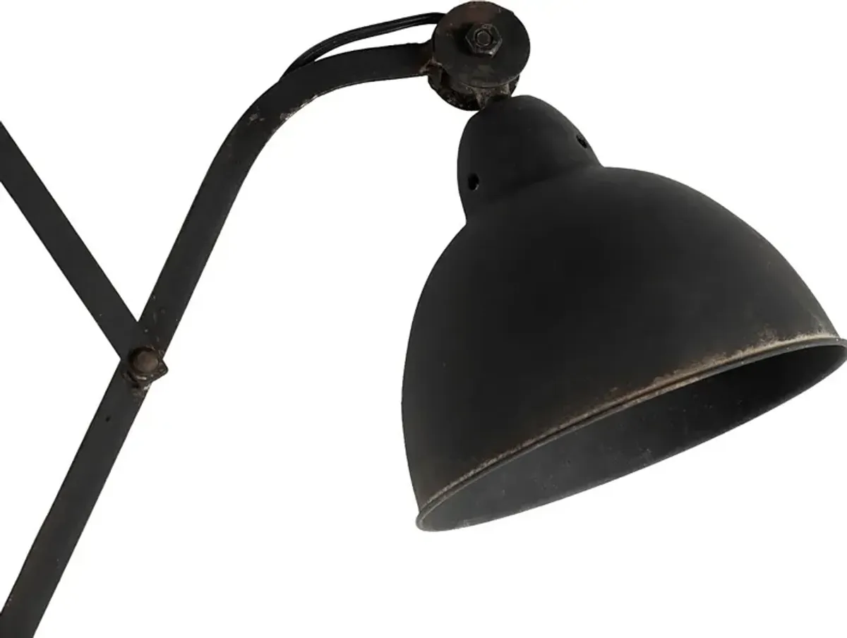 Villarreal Post Black Sconce