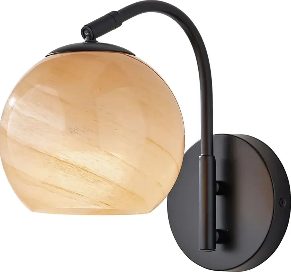 Iliad Post Black Sconce