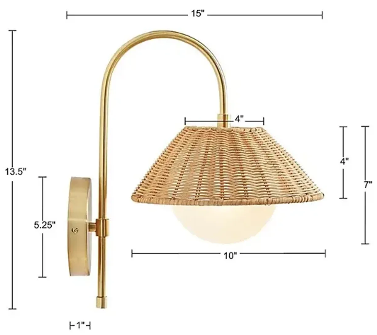 Maybury Cove Natural Sconce