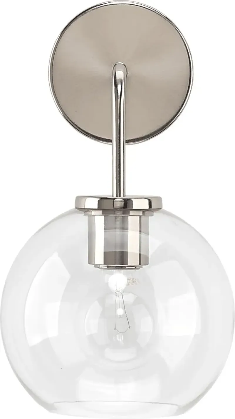 Rea Loop Silver Sconce