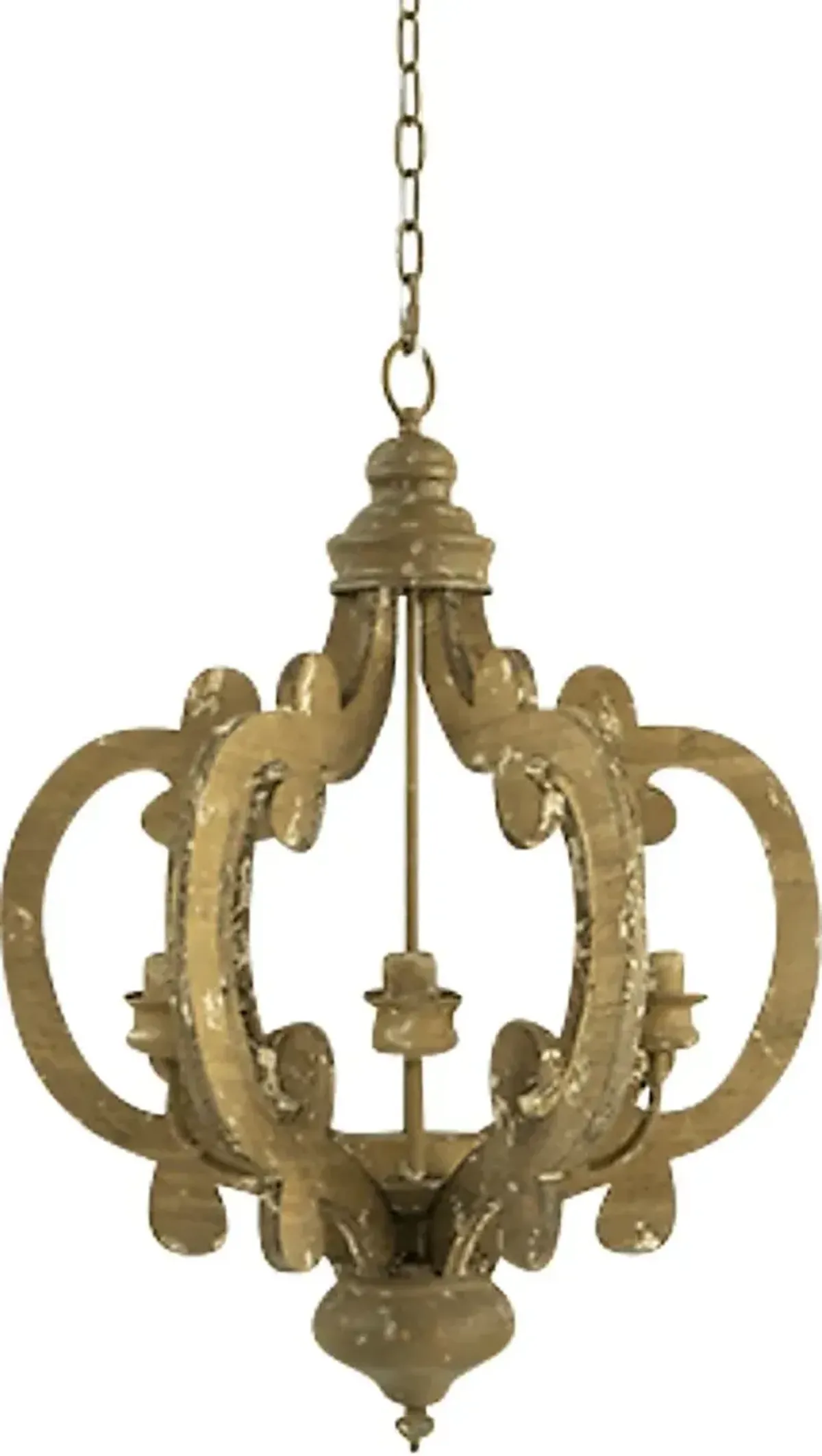 Leda Post Natural Chandelier