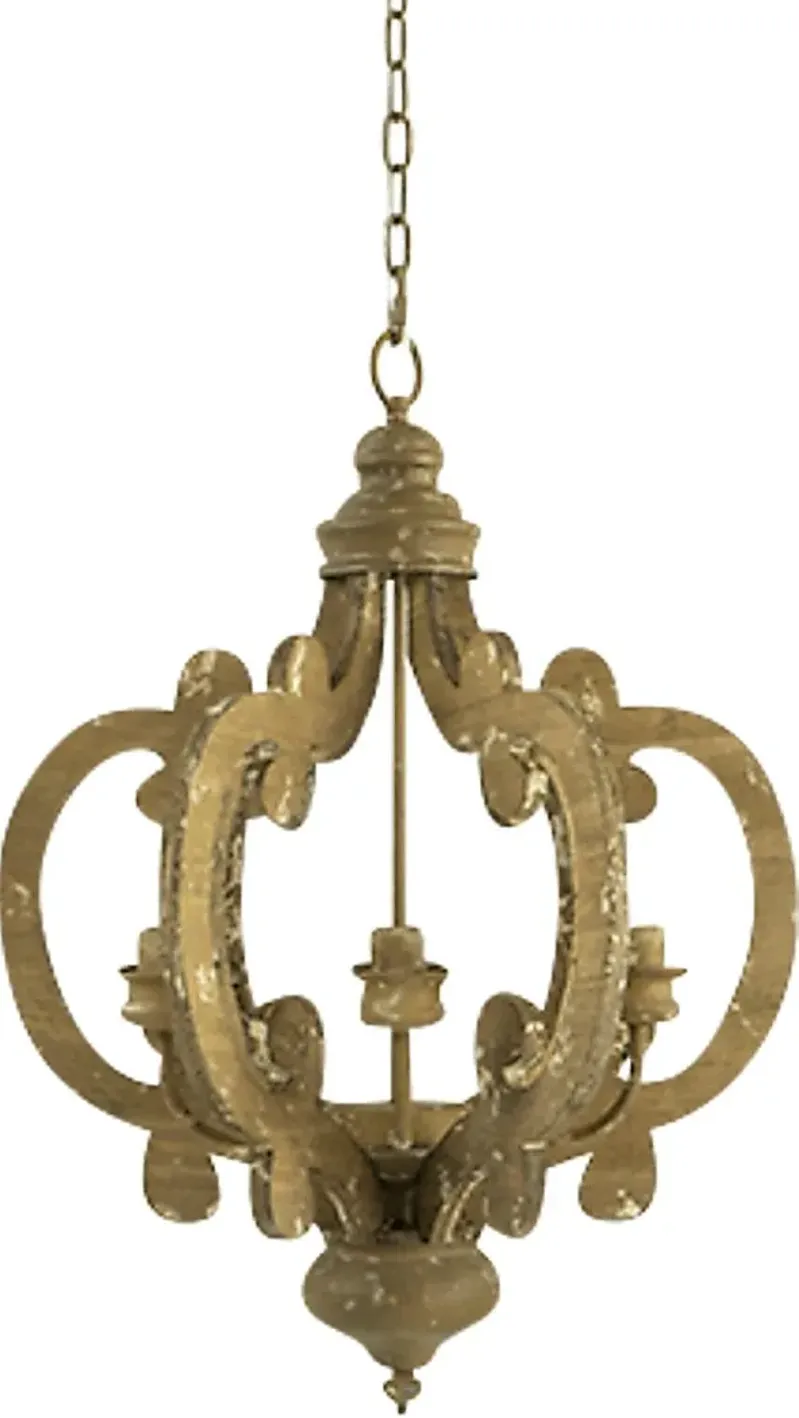 Leda Post Natural Chandelier