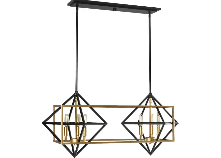 Kona Alley Gold Chandelier