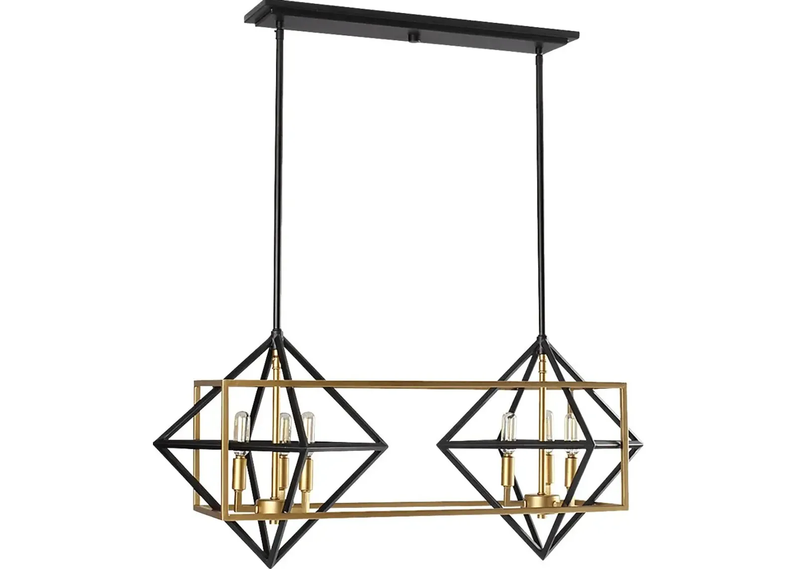 Kona Alley Gold Chandelier