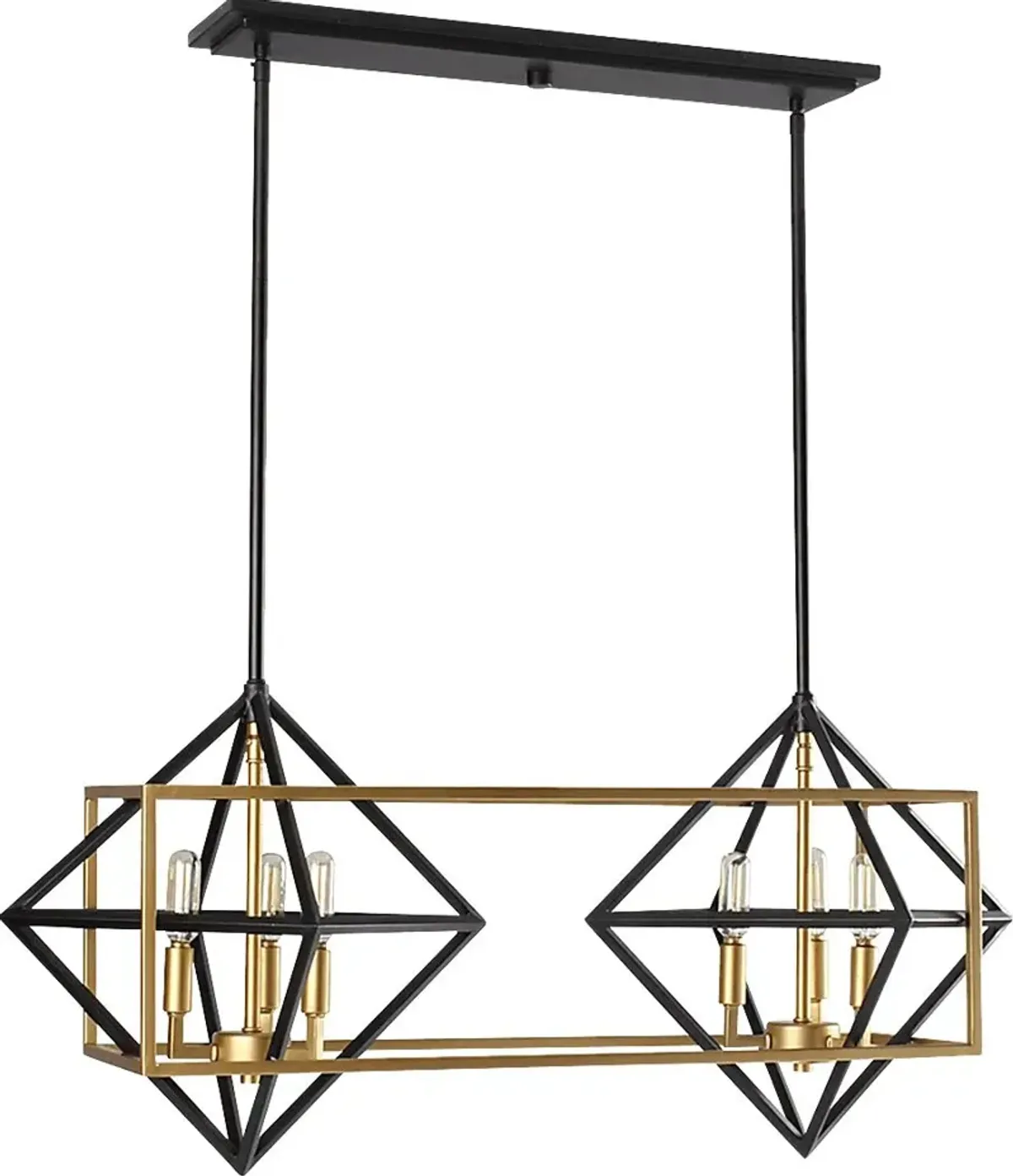 Kona Alley Gold Chandelier