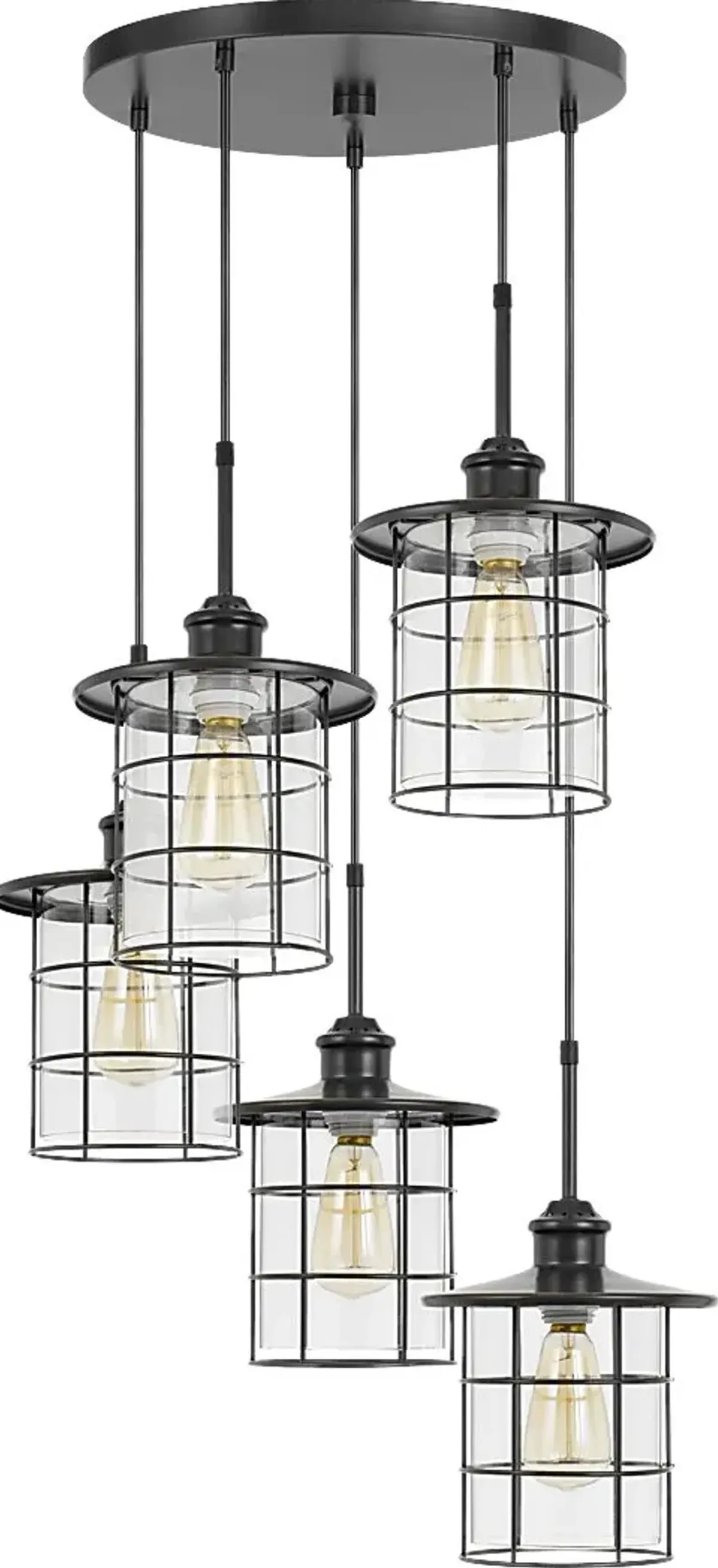 Pierce Club Copper Chandelier