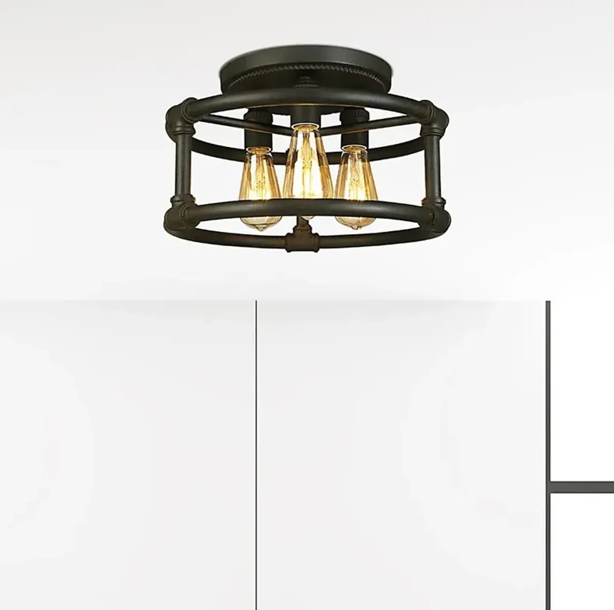 Roserve Drive Bronze Chandelier
