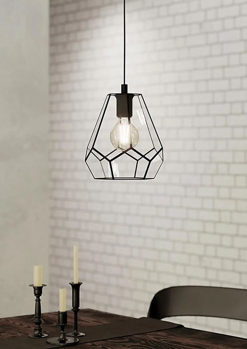 Adaine Bend Black Pendant