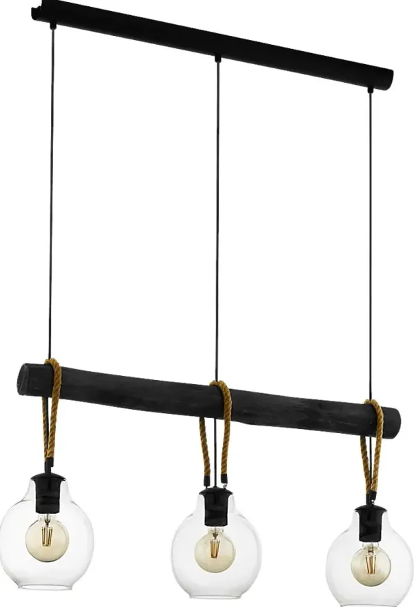 Ogden Trail Black Chandelier