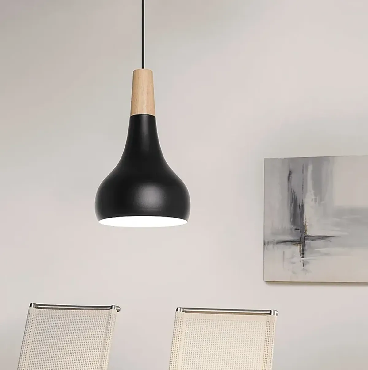 Pappus Summit Black Pendant