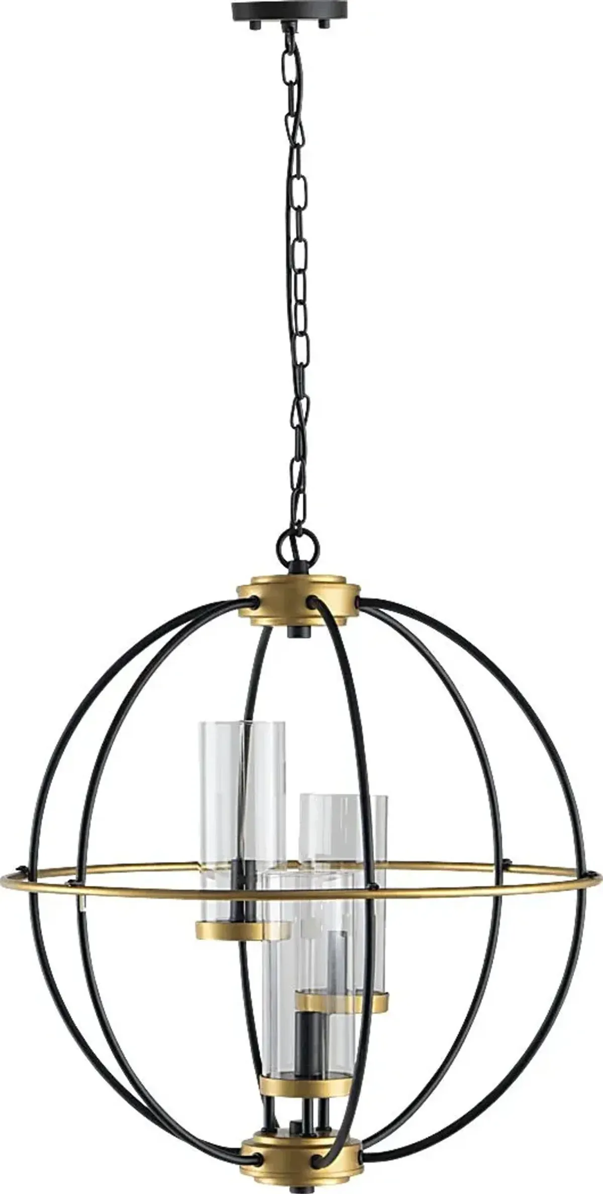 Edinburg Lane Black Chandelier