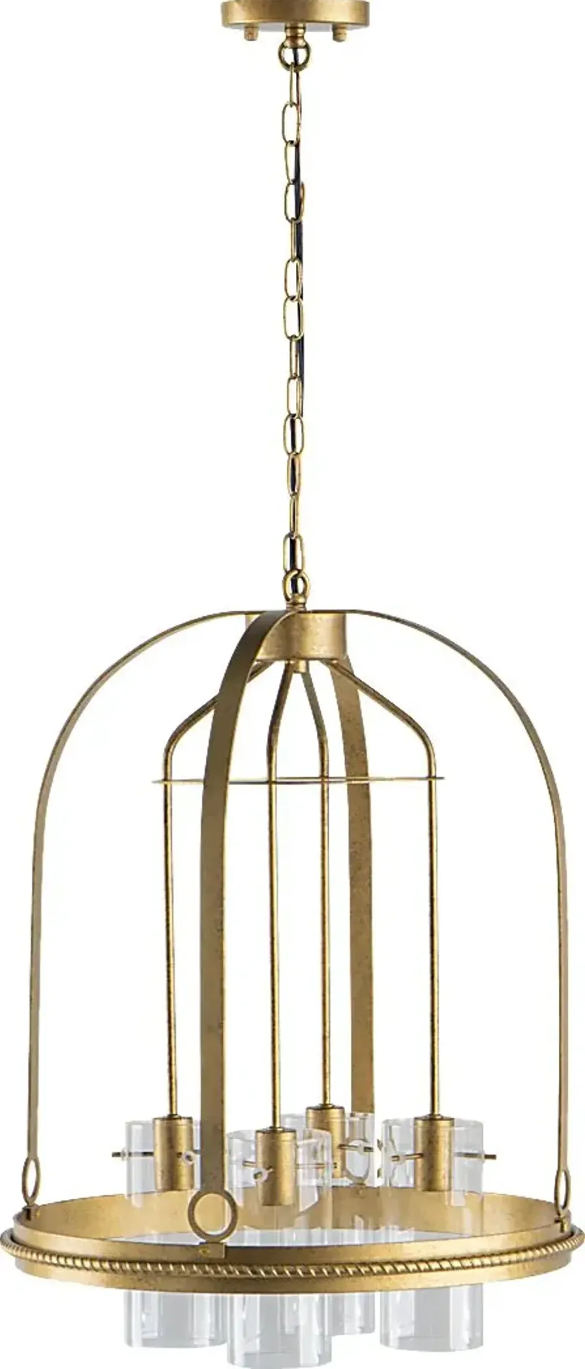 Flagstone Summit Gold Chandelier