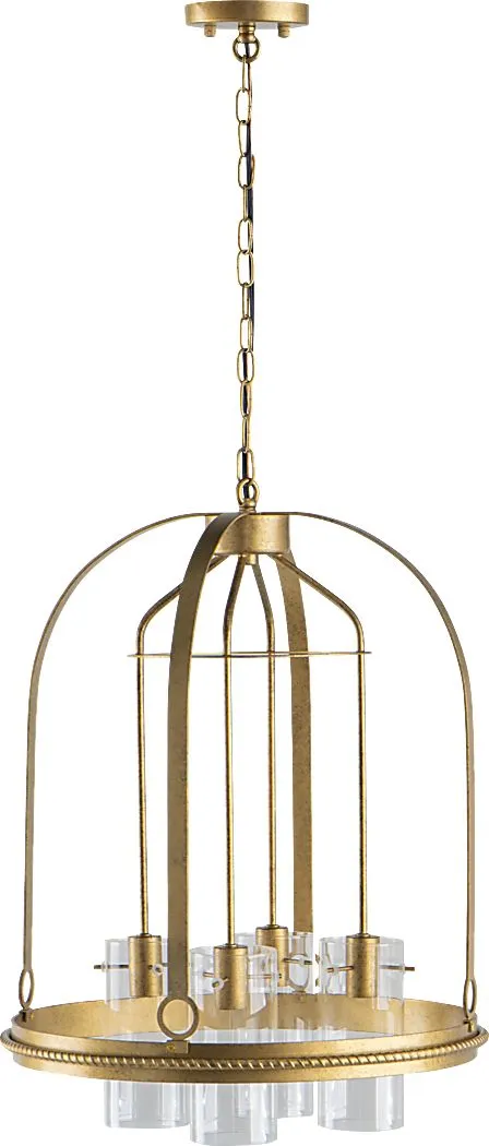 Flagstone Summit Gold Chandelier