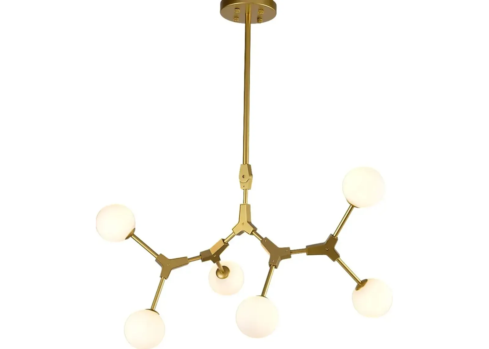 Asplund Circle Gold Chandelier