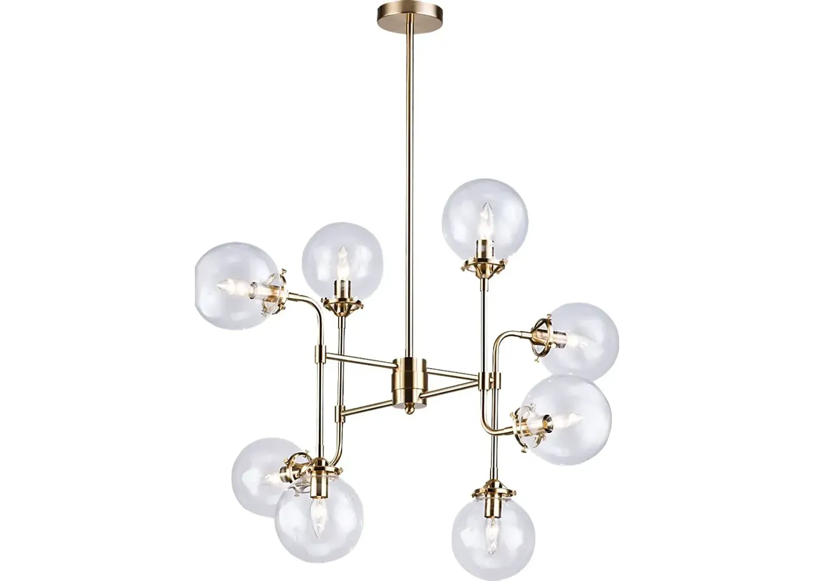 Avion Circle Glass Chandelier