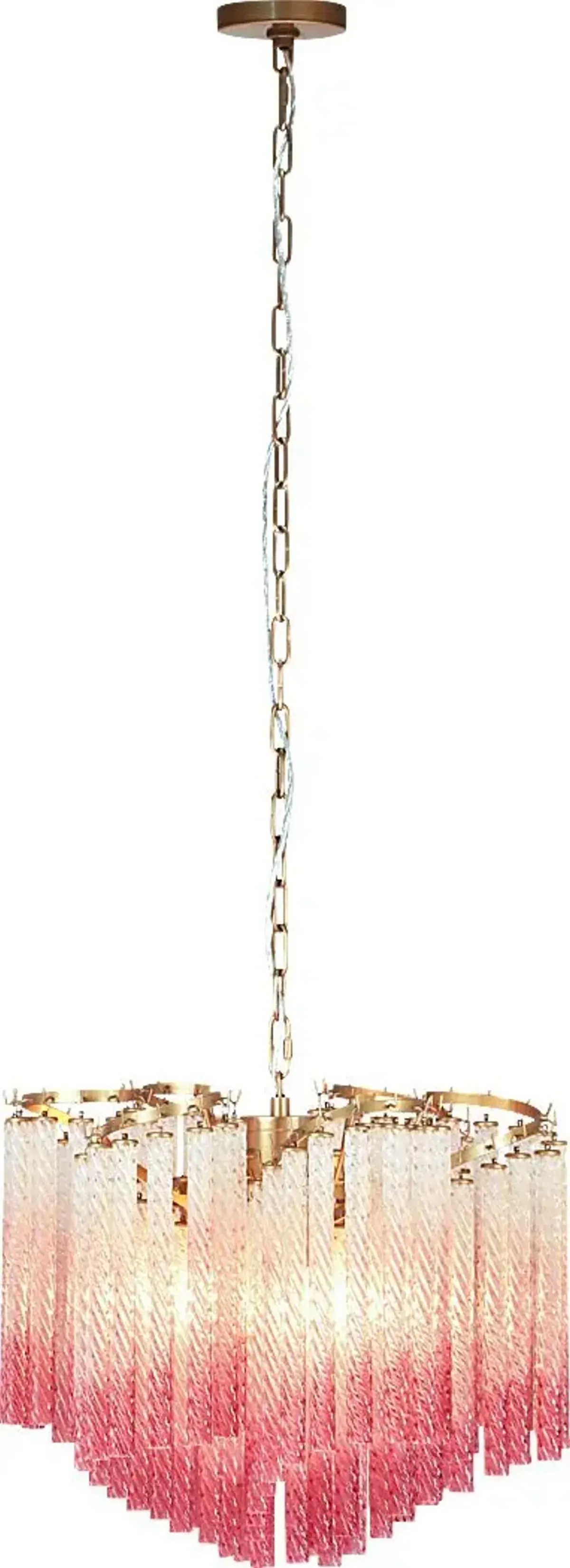 Sorolla Shade Pink Chandelier