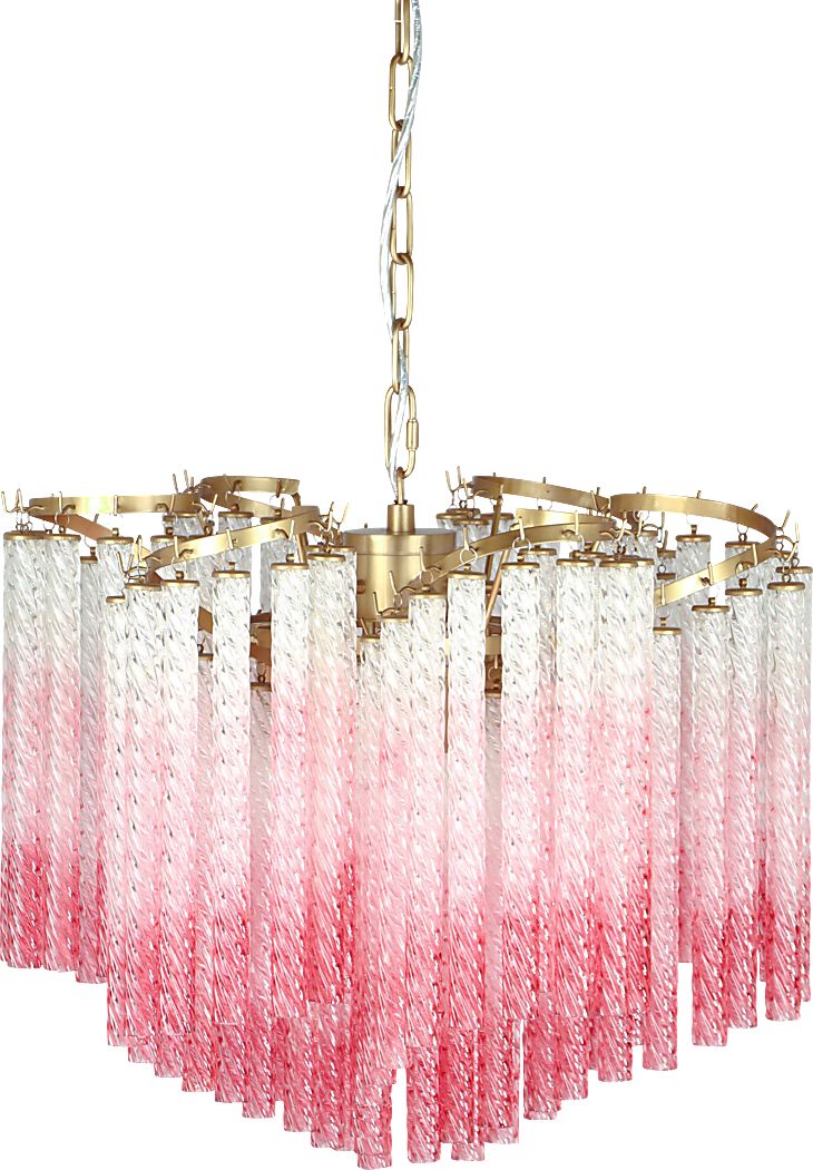 Sorolla Shade Pink Chandelier