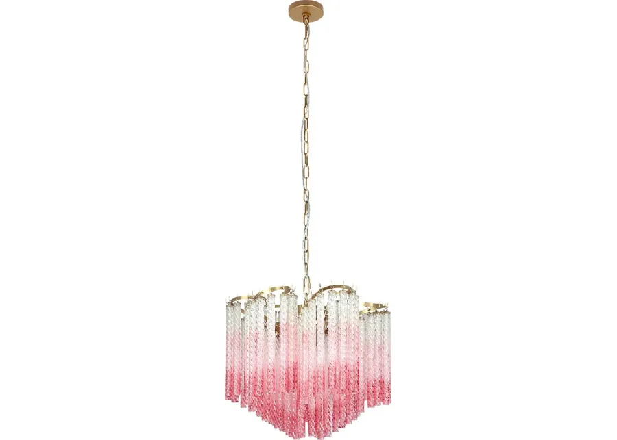 Sorolla Shade Pink Chandelier