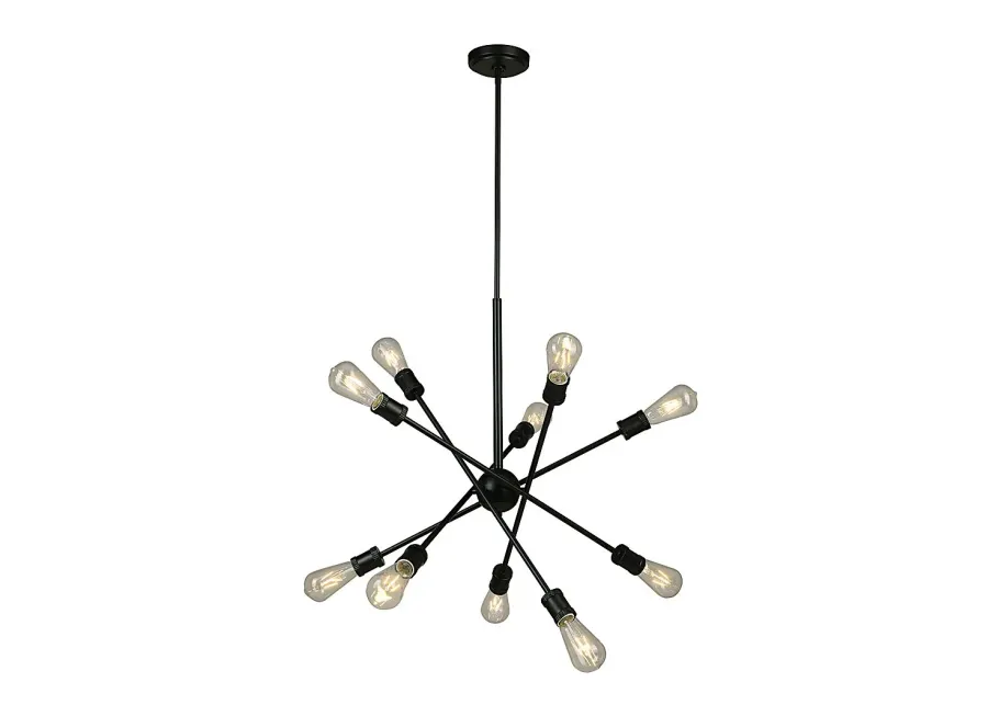 Jacaranda Grove Black Chandelier