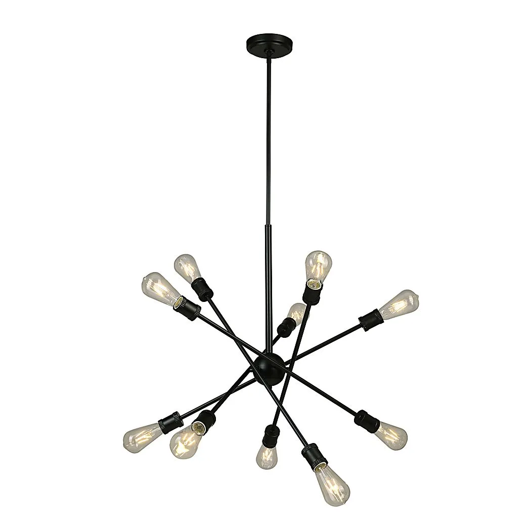 Jacaranda Grove Black Chandelier