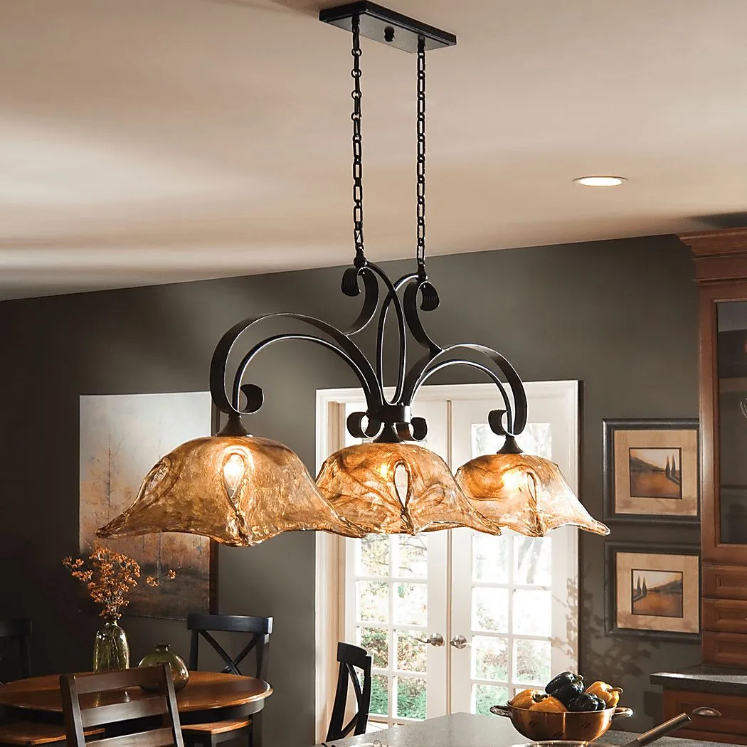 Carroll Brook Bronze Chandelier