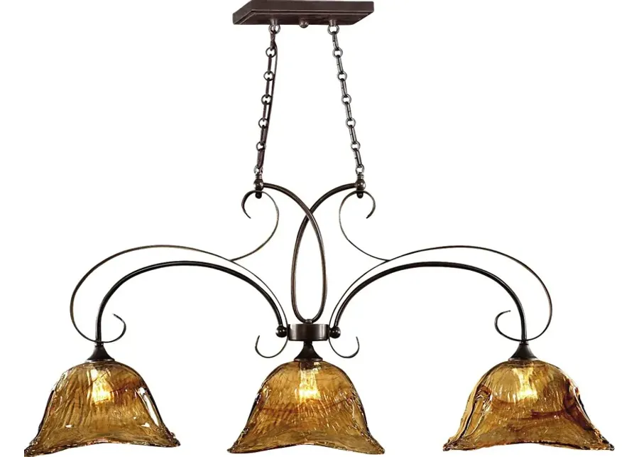 Carroll Brook Bronze Chandelier