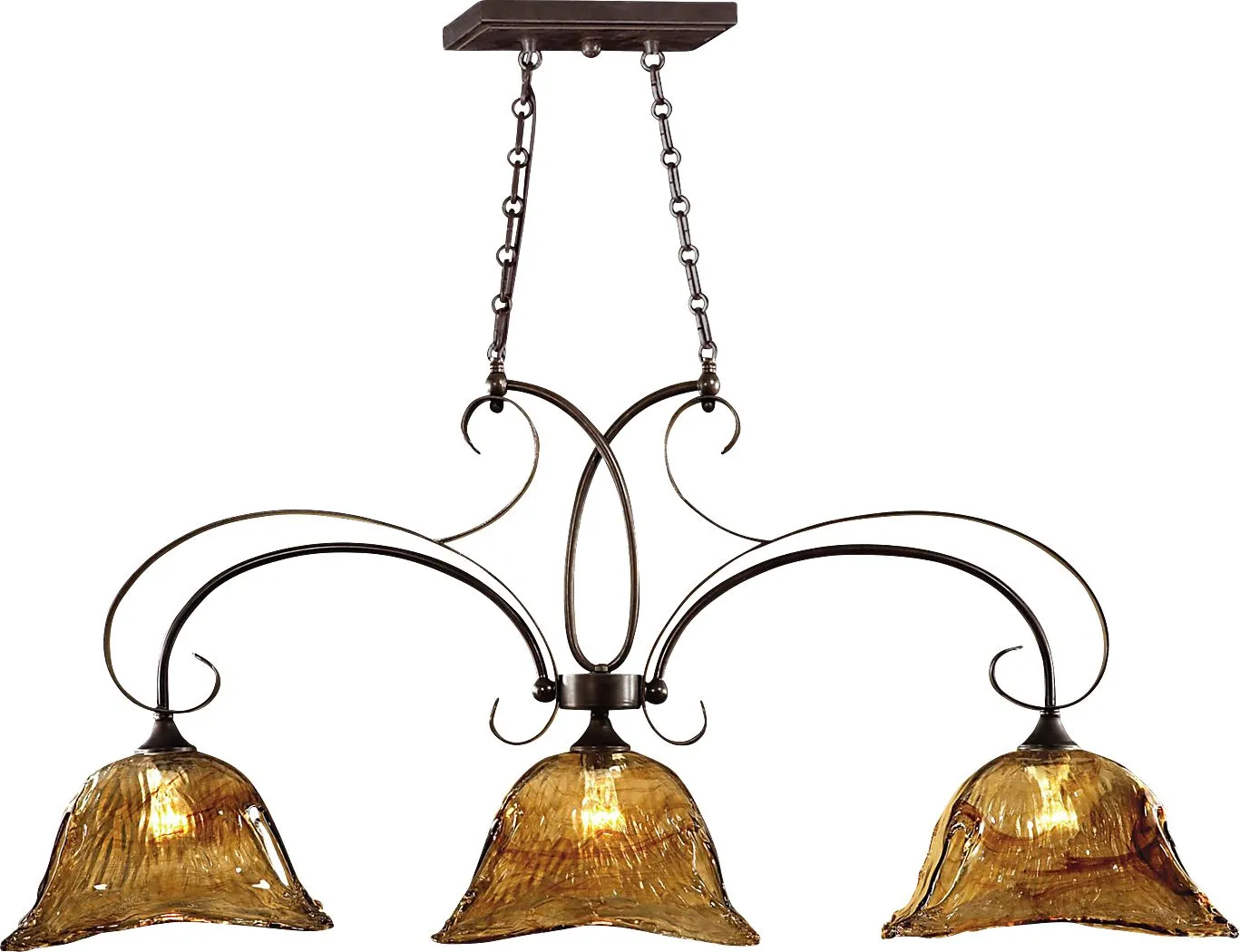 Carroll Brook Bronze Chandelier