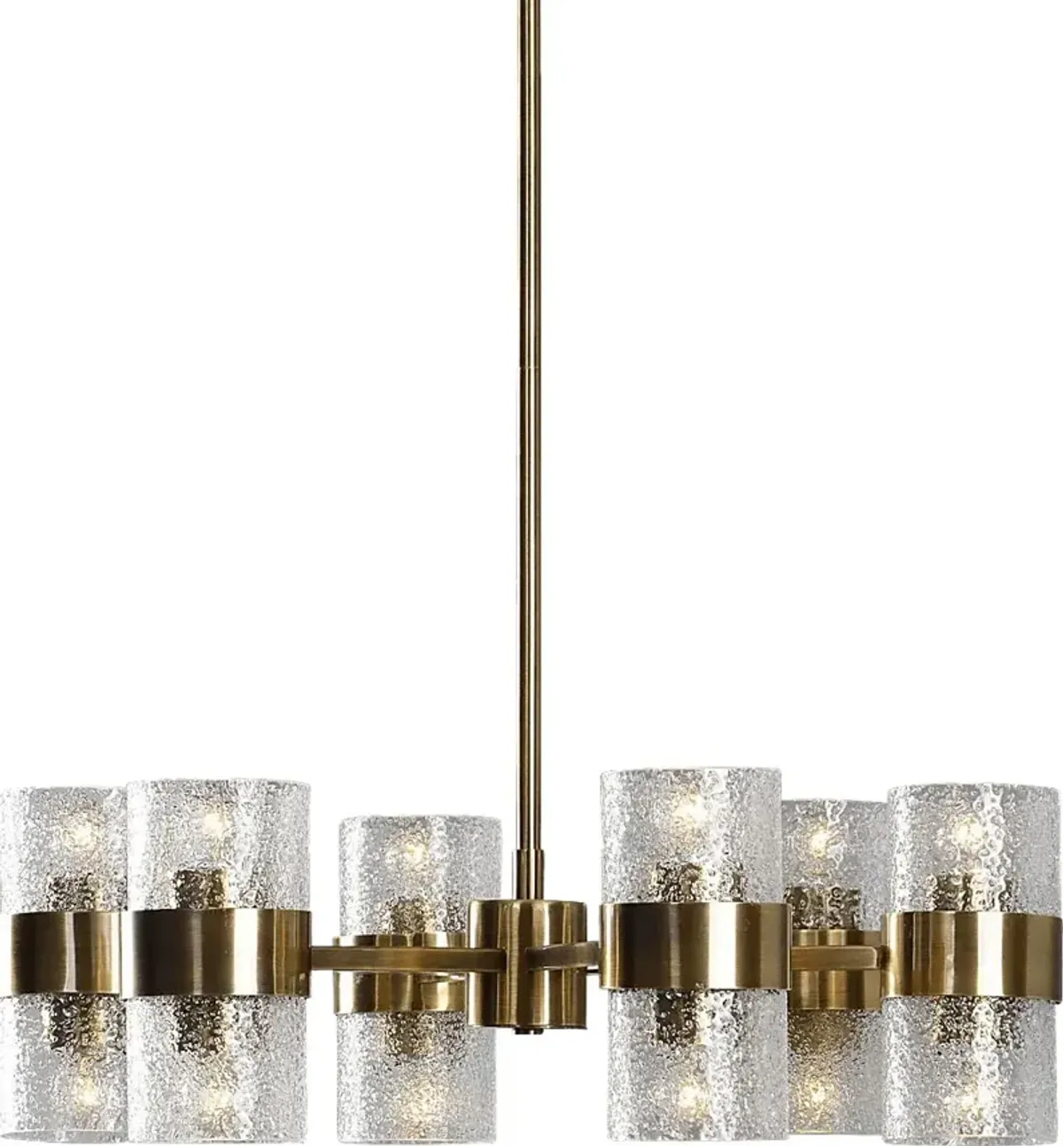 Pima Point Brass Chandelier