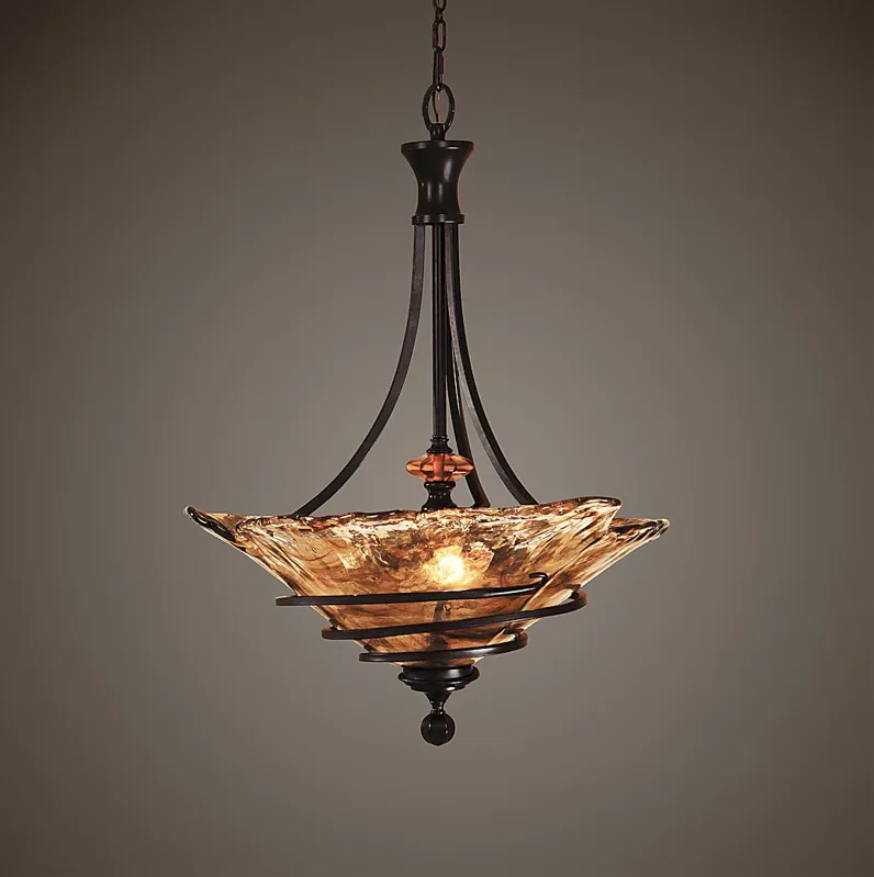 Piro Court Bronze Chandelier