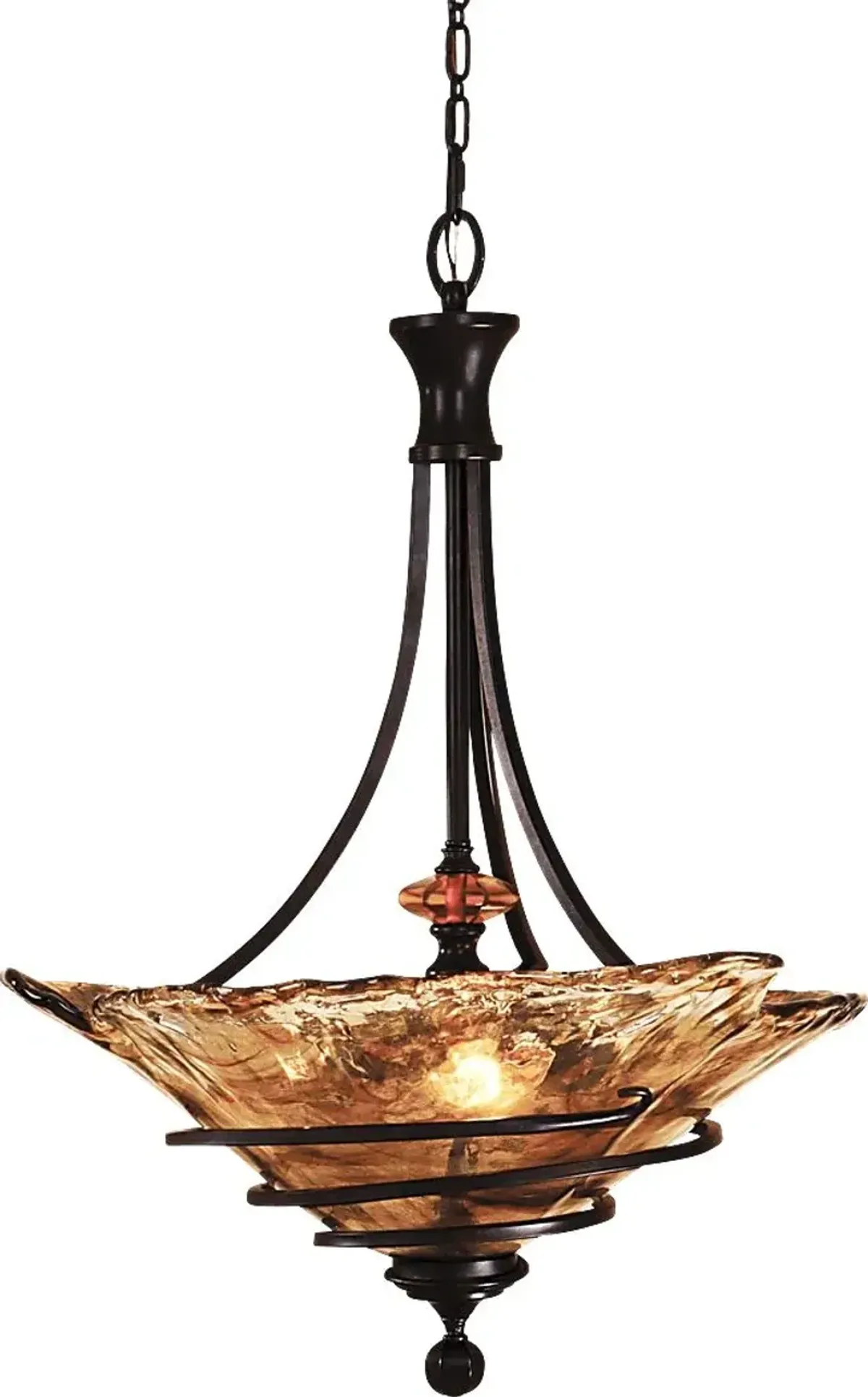 Piro Court Bronze Chandelier