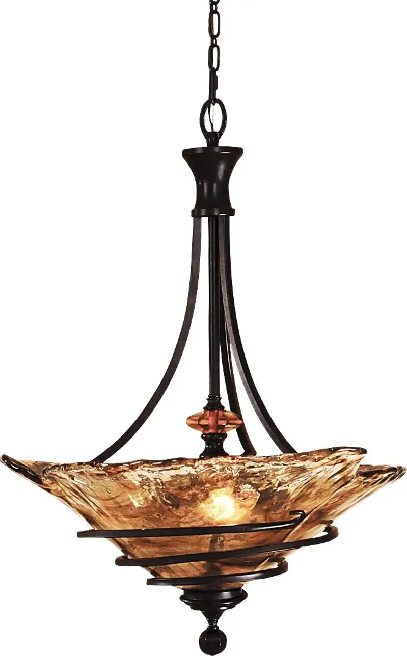 Piro Court Bronze Chandelier