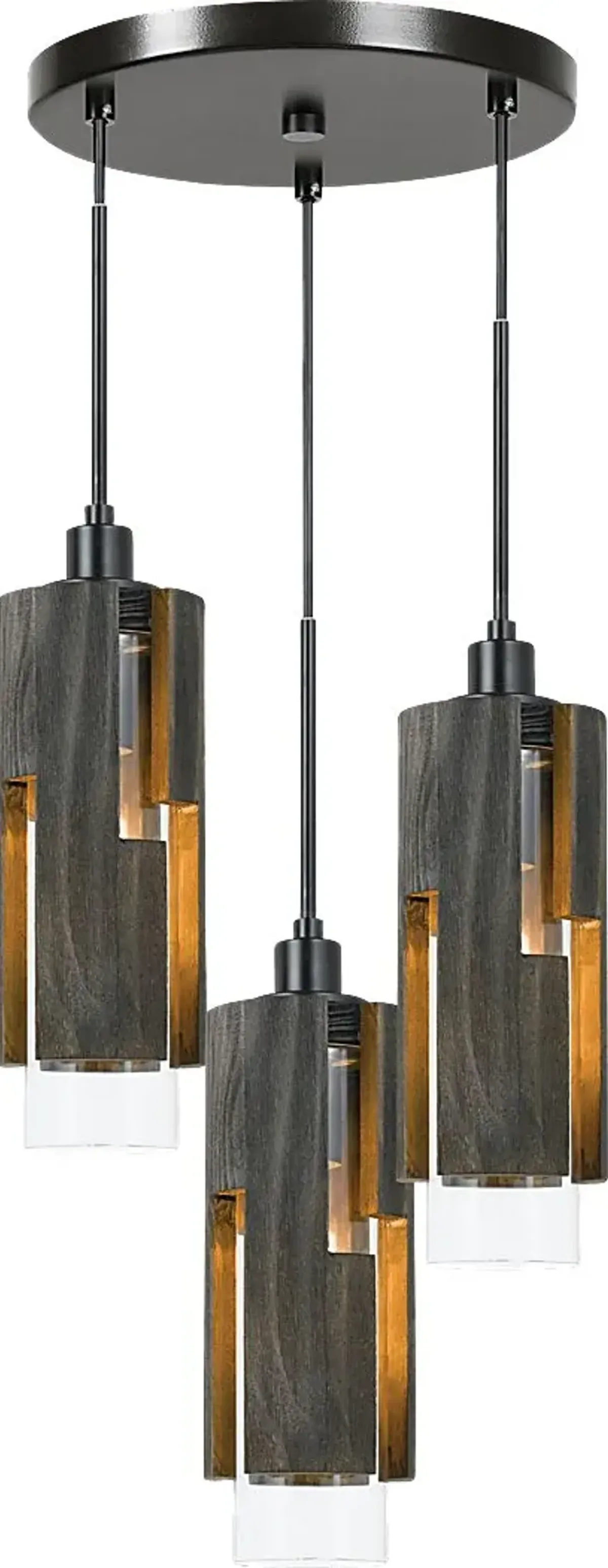 Blakemore Brown 3 Light Chandelier