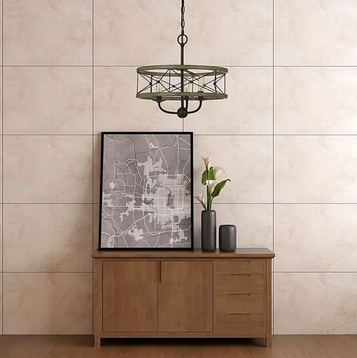 Stauffer Lane Ivory Chandelier