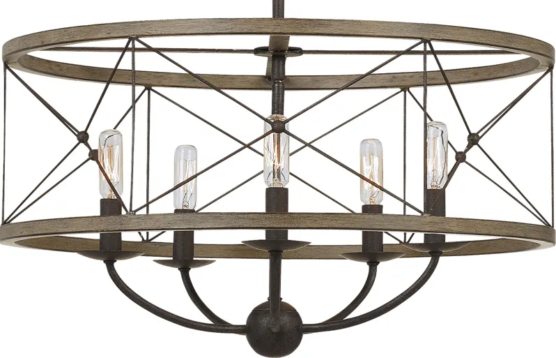 Stauffer Lane Black Chandelier