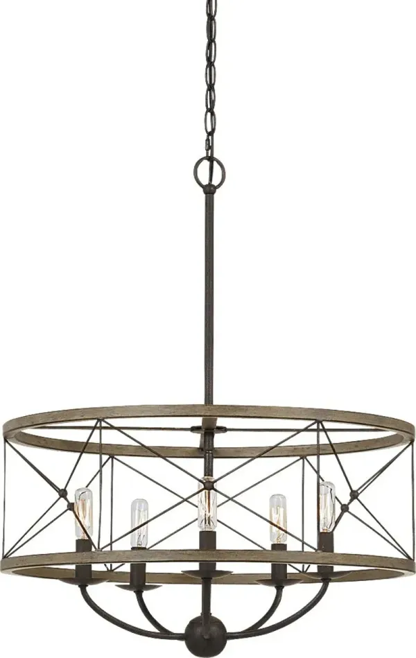 Stauffer Lane Black Chandelier