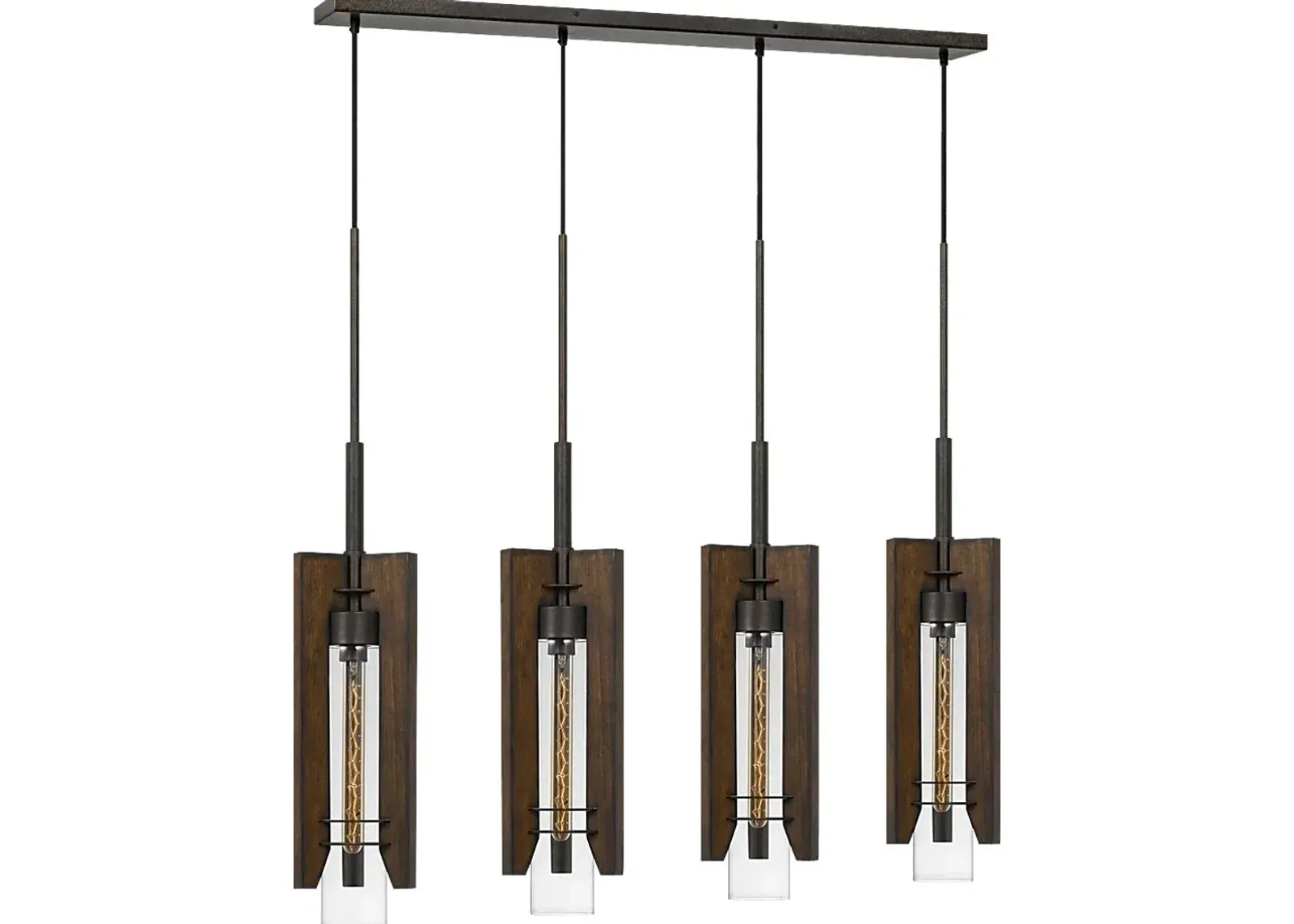 Ashlar Brown 4 Light Chandelier